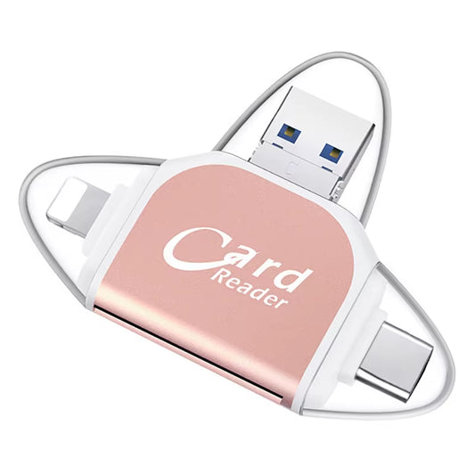 4-in-1 Card Reader Adapter – Instantly Access Your Camera Shots Anywhere